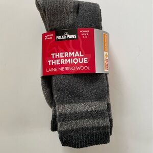 Polar Paws Thermal Wool Socks - 2 pair